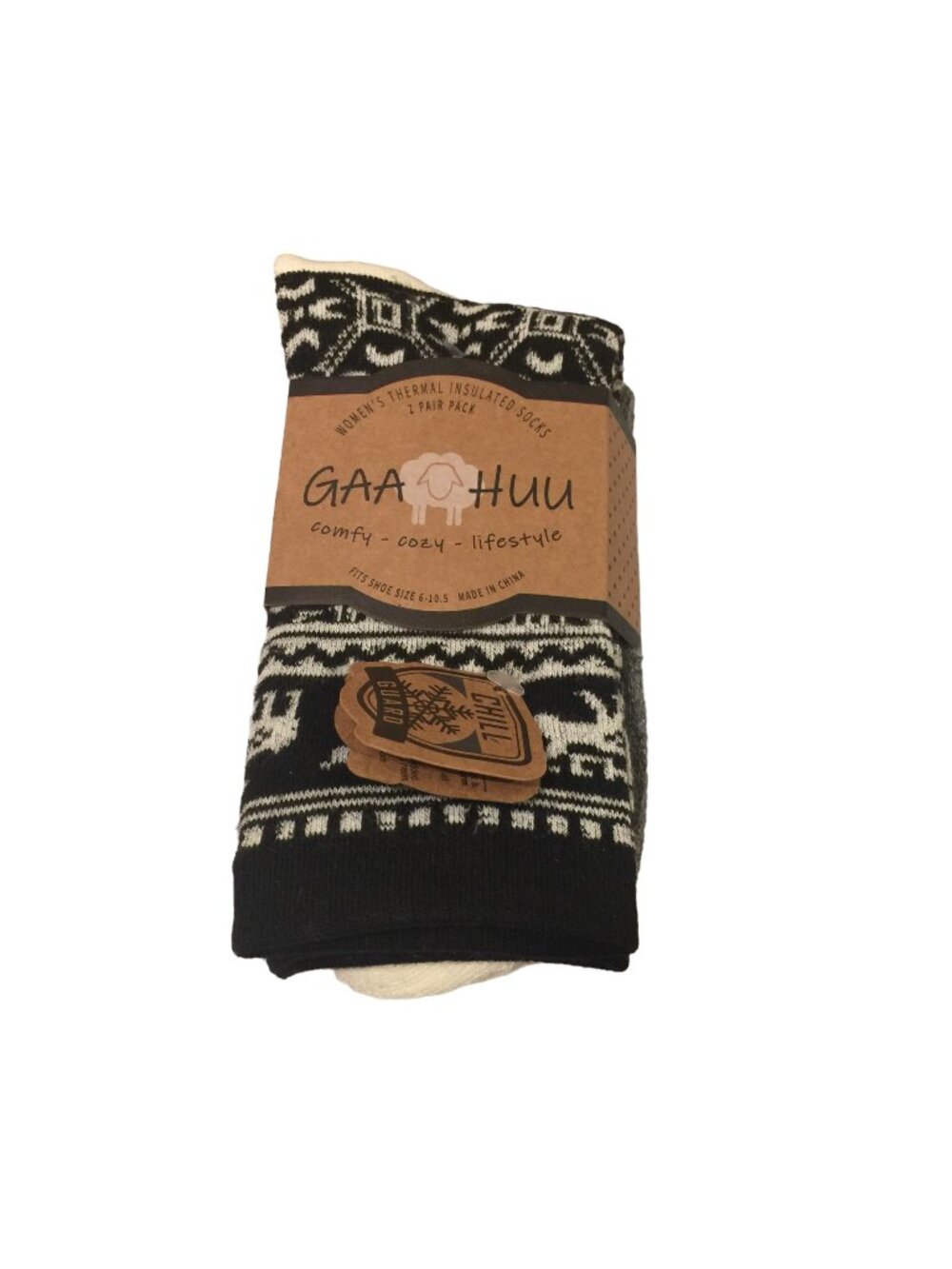 GAA HUU Ladies Chill Guard Thermal Socks Size 6-10.5 Set of 2